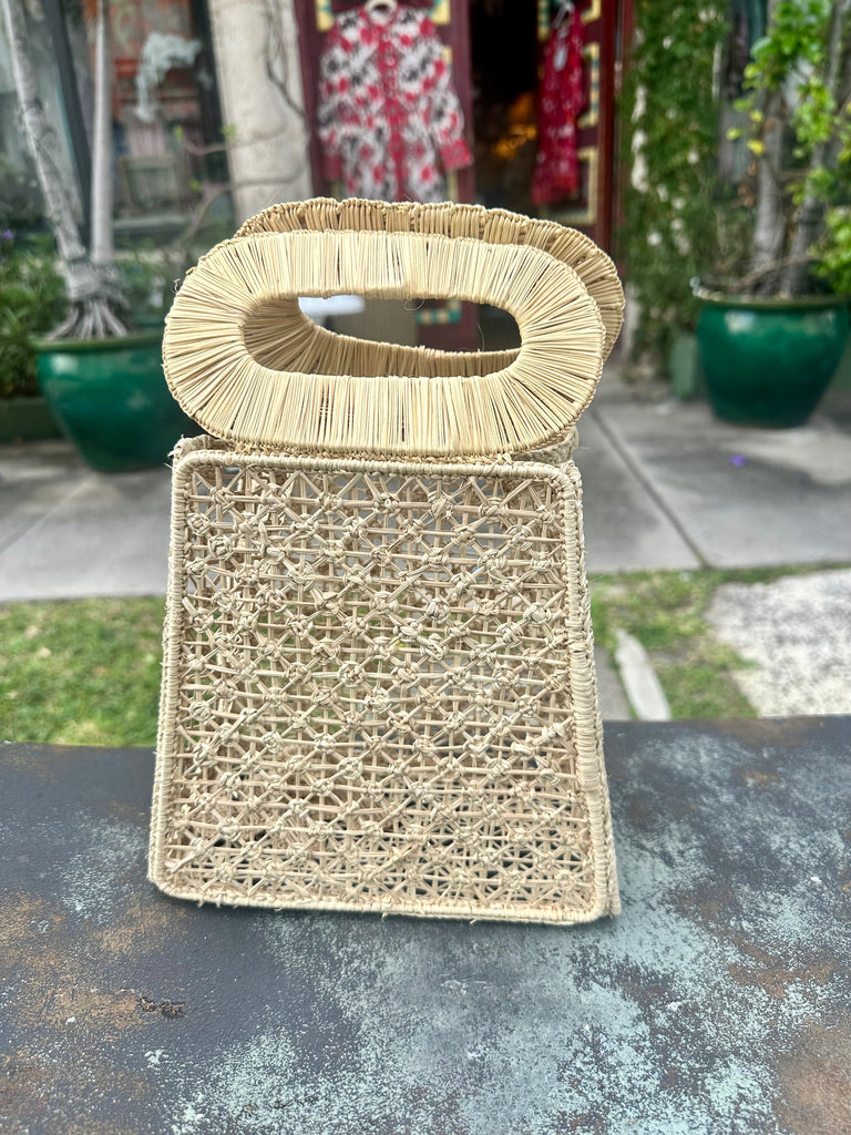 Iraca Palm Woven Tote Bag