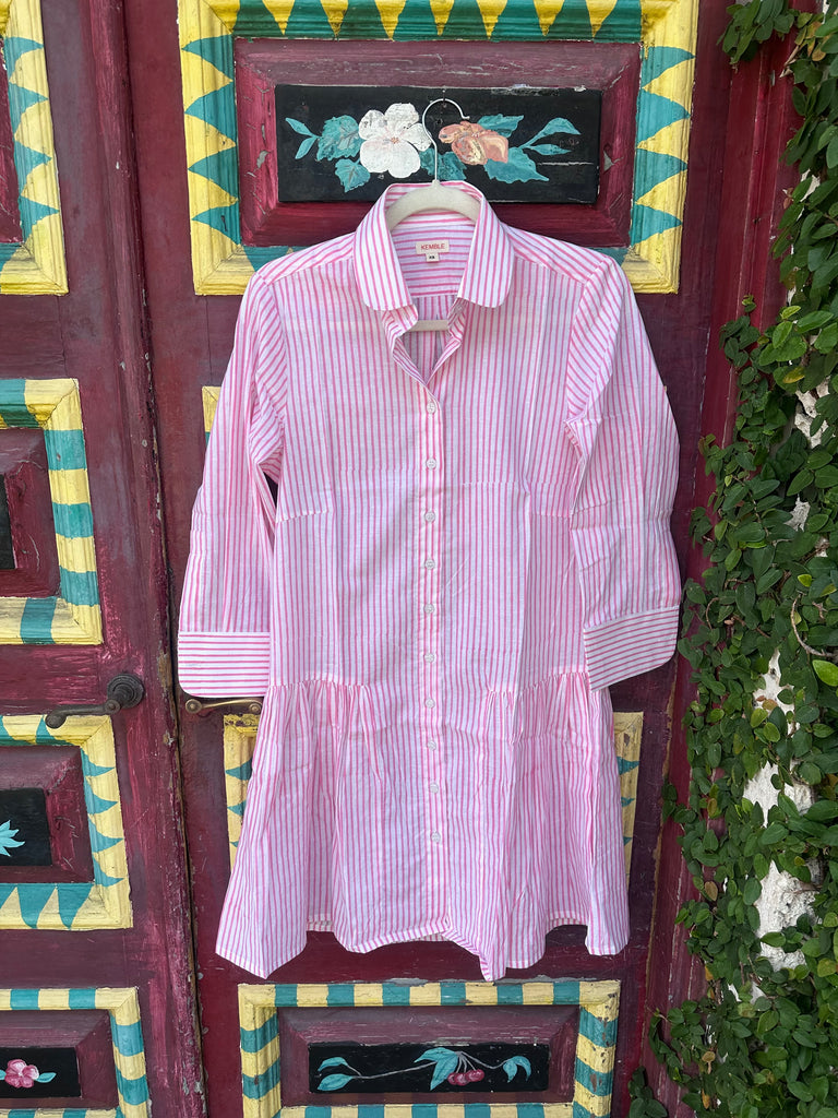 Kirsten Pink Striped Dress