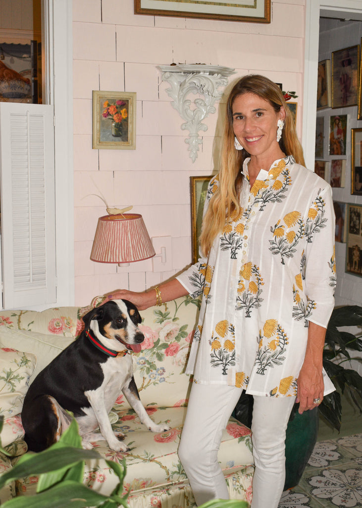 Yellow Poppy Palm Beach Tunic