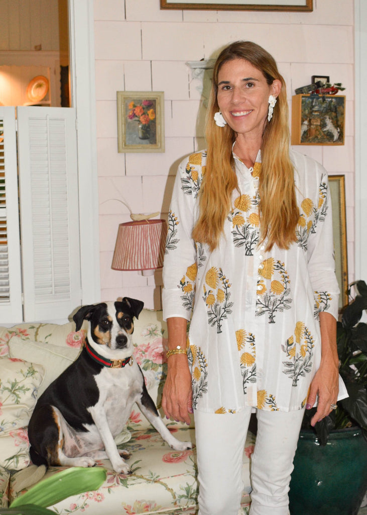 Yellow Poppy Palm Beach Tunic