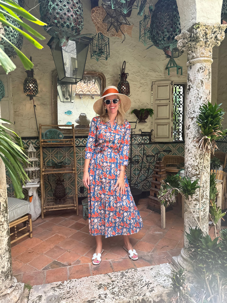 Palm Beach Tunic Dress - Primary Garden - The Kemble Shop