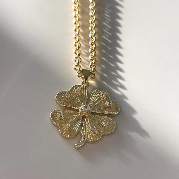 Lucky Clover Medallion Necklace