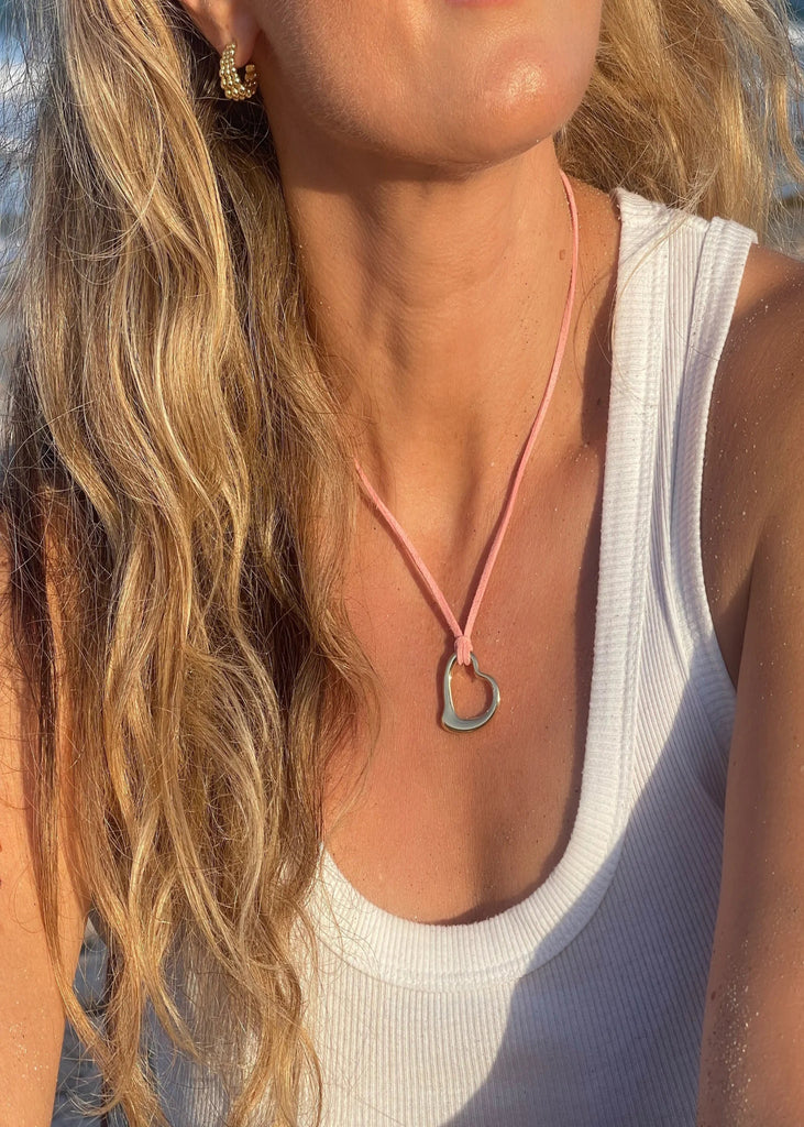 Idalia Heart Leather Necklace