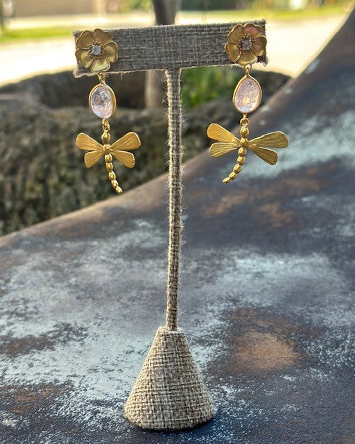 Vanessa Heaney Gold Dragonfly Drops