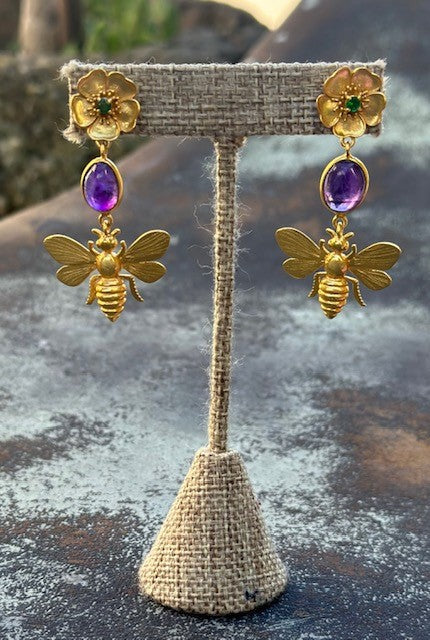 Vanessa Heaney Gold Bee Drops