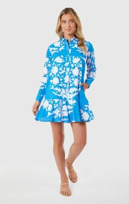 Polly Dress in Blue Bouquet - Livro