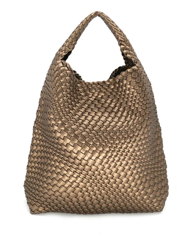 Brown Woven Hobo Bag online