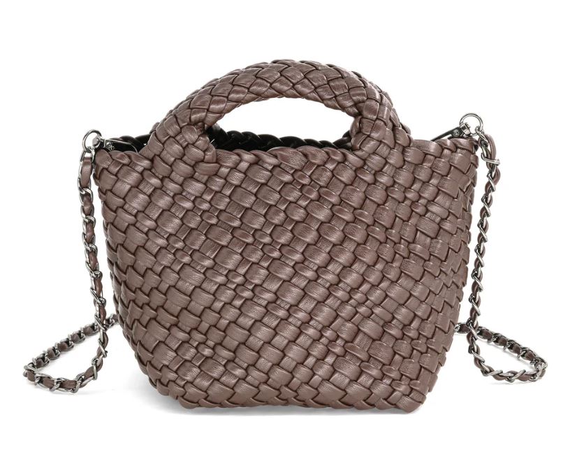 Bags & Totes - Woven Mini Tote w/Strap & Insert