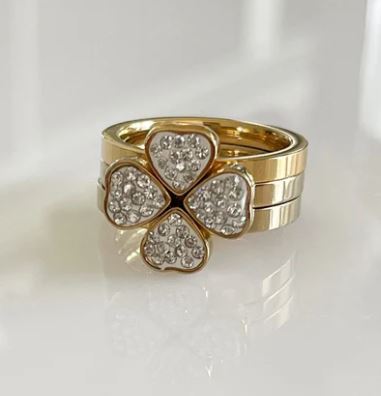 Clover Ring (Size 7)- Idalia