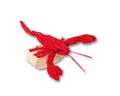 Natural Rattan Lobster Napkin Rings