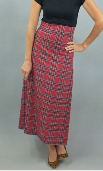 Sanibel Skirt in Royal Stewart Red Plaid - CK Bradley